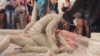 Messy Wrestling: Two Splat-Tastic Battles Leave The Audience Ravaged By Mud! Screencap 35 on www.sinx.com