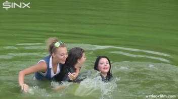 Cute Bitches Brawl In The Water - Cam 2 Screencap 39 on www.sinx.com