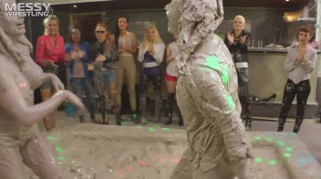 Messy Wrestling: Tattooed Beauty, Ripped Clothes & Lots Of Mud Covered Booby & Booty! Screencap 88 on www.sinx.com