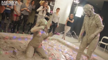 Messy Wrestling: Tattooed Beauty, Ripped Clothes & Lots Of Mud Covered Booby & Booty! Screencap 92 on www.sinx.com