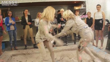 Messy Wrestling: Tattooed Beauty, Ripped Clothes & Lots Of Mud Covered Booby & Booty! Screencap 20 on www.sinx.com