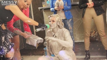 Messy Wrestling: Tattooed Beauty, Ripped Clothes & Lots Of Mud Covered Booby & Booty! Screencap 34 on www.sinx.com