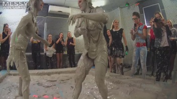 Messy Wrestling: Tattooed Beauty, Ripped Clothes & Lots Of Mud Covered Booby & Booty! Screencap 42 on www.sinx.com