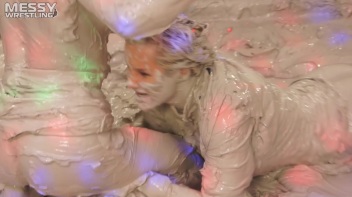 Messy Wrestling: Tattooed Beauty, Ripped Clothes & Lots Of Mud Covered Booby & Booty! Screencap 51 on www.sinx.com
