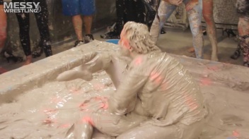 Messy Wrestling: Tattooed Beauty, Ripped Clothes & Lots Of Mud Covered Booby & Booty! Screencap 52 on www.sinx.com