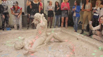 Messy Wrestling: Tattooed Beauty, Ripped Clothes & Lots Of Mud Covered Booby & Booty! Screencap 82 on www.sinx.com