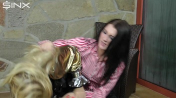 Gorgeous Girls Get Feisty In Clothes Ripping Catfight Screencap 18 on www.sinx.com