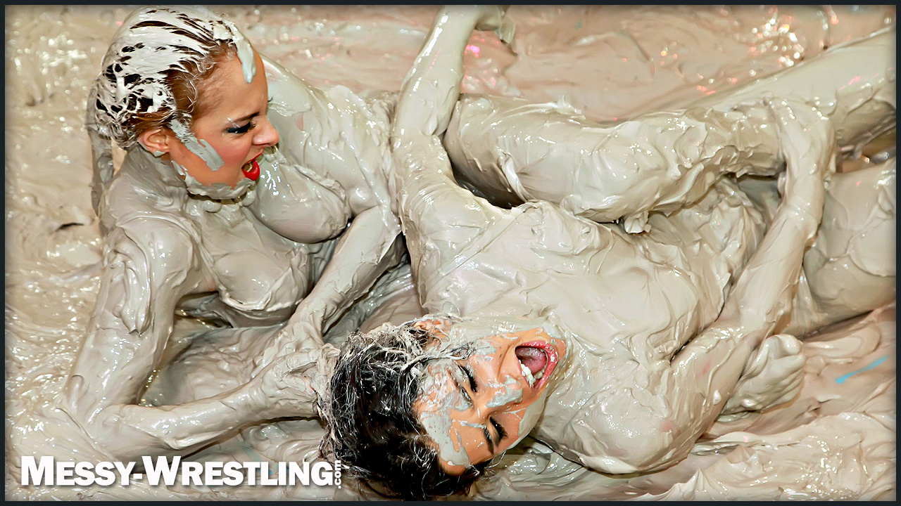 Messy Wrestling: Fashion Freaks Throw Down In The Mud - Watch Them Roar! on www.sinx.com