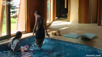 Twins Enjoy A Fully Clothed Splash In The Pool Screencap 37 on www.sinx.com