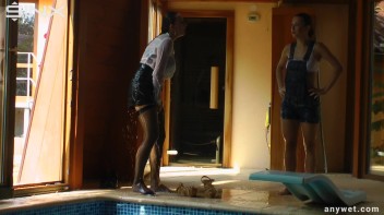 Twins Enjoy A Fully Clothed Splash In The Pool Screencap 42 on www.sinx.com