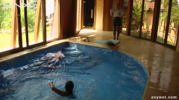 Twins Enjoy A Fully Clothed Splash In The Pool Screencap 67 on www.sinx.com