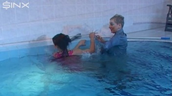 Bitchy Boss Pushes Cleaner Into Pool Screencap 47 on www.sinx.com