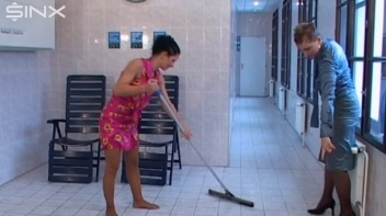 Bitchy Boss Pushes Cleaner Into Pool Screencap 71 on www.sinx.com