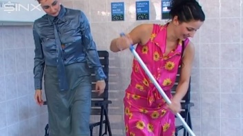 Bitchy Boss Pushes Cleaner Into Pool Screencap 72 on www.sinx.com