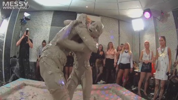 Messy Wrestling: Blonde vs. Redhead Free For All! Which One Will Settle The Slop Score Once & For All!? Screencap 46 on www.sinx.com