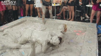 Messy Wrestling: Shiny Babes Brawl Hard In The Mud - Topless Take-Down!! Screencap 27 on www.sinx.com