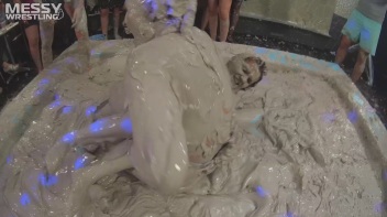 Messy Wrestling: Shiny Babes Brawl Hard In The Mud - Topless Take-Down!! Screencap 68 on www.sinx.com