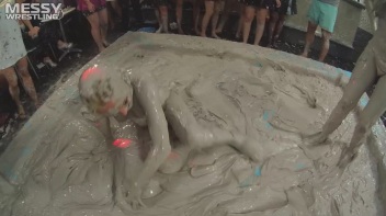 Messy Wrestling: Shiny Babes Brawl Hard In The Mud - Topless Take-Down!! Screencap 76 on www.sinx.com
