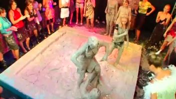 Hair-Pulling, Face-Planting Mud Rumble Screencap 90 on www.sinx.com