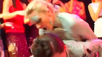 Hair-Pulling, Face-Planting Mud Rumble Screencap 20 on www.sinx.com