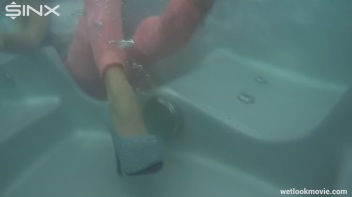 Playful Brunette's Solo Hot Tub Fun Screencap 40 on www.sinx.com
