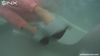 Playful Brunette's Solo Hot Tub Fun Screencap 50 on www.sinx.com