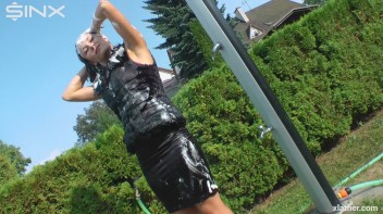 Clothed Hair Washing In Outdoor Shower Screencap 20 on www.sinx.com