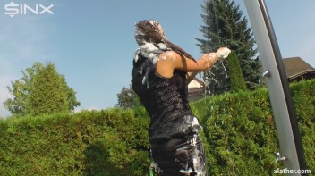 Clothed Hair Washing In Outdoor Shower Screencap 34 on www.sinx.com