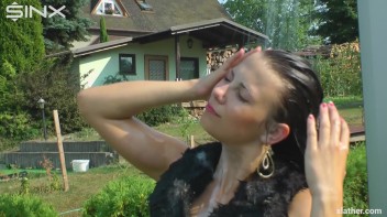 Clothed Hair Washing In Outdoor Shower Screencap 44 on www.sinx.com