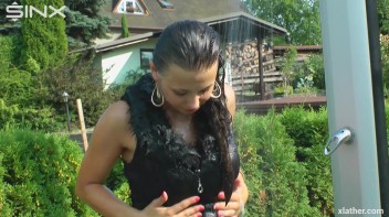 Clothed Hair Washing In Outdoor Shower Screencap 45 on www.sinx.com