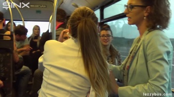 Lesbians Tit And Clit Licking On The Bus Screencap 12 on www.sinx.com