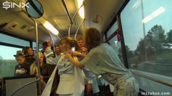 Lesbians Tit And Clit Licking On The Bus Screencap 23 on www.sinx.com