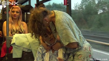 Lesbians Tit And Clit Licking On The Bus Screencap 24 on www.sinx.com