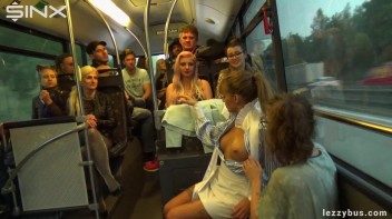 Lesbians Tit And Clit Licking On The Bus Screencap 25 on www.sinx.com
