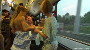 Lesbians Tit And Clit Licking On The Bus Screencap 30 on www.sinx.com