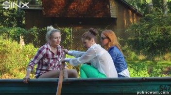 Boating Babes End Up Wet And Messy - Cam 2 Screencap 9 on www.sinx.com
