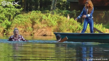 Boating Babes End Up Wet And Messy - Cam 2 Screencap 14 on www.sinx.com