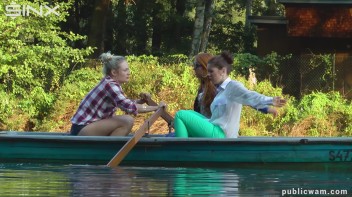 Boating Babes End Up Wet And Messy - Cam 2 Screencap 2 on www.sinx.com