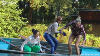 Boating Babes End Up Wet And Messy - Cam 2 Screencap 35 on www.sinx.com