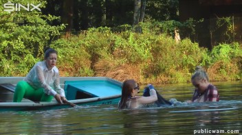Boating Babes End Up Wet And Messy - Cam 2 Screencap 37 on www.sinx.com