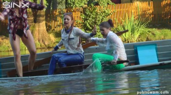 Boating Babes End Up Wet And Messy - Cam 2 Screencap 43 on www.sinx.com