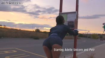 Tiny Blonde Hitchhiker Gets Railed Screencap 2 on www.sinx.com