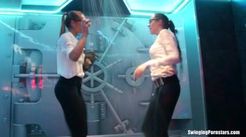 After Work Orgy Rampage Part 4 - Shower Cam Screencap 36 on www.sinx.com