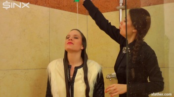 Sexy Babes Shower Together Fully Clothed Screencap 9 on www.sinx.com