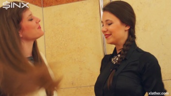 Sexy Babes Shower Together Fully Clothed Screencap 1 on www.sinx.com