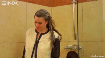 Sexy Babes Shower Together Fully Clothed Screencap 11 on www.sinx.com