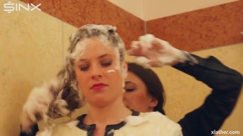 Sexy Babes Shower Together Fully Clothed Screencap 22 on www.sinx.com