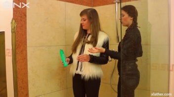 Sexy Babes Shower Together Fully Clothed Screencap 3 on www.sinx.com