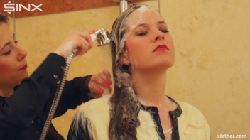 Sexy Babes Shower Together Fully Clothed Screencap 36 on www.sinx.com