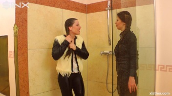 Sexy Babes Shower Together Fully Clothed Screencap 41 on www.sinx.com